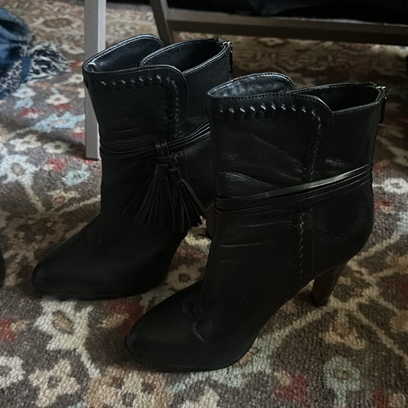 Coach Jessie Silky Nappa leather fringe booties - Picture 6 of 7